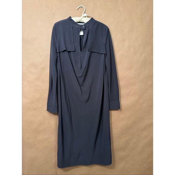 Max Mara Dresses & Skirts - Max Mara 100% Silk Navy Shift Dress Pristine Office, Casual, or Evening. Draped